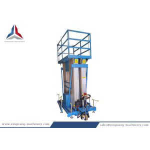 High End 14m Battery Moving and Lifting Four Mast Hydraulic Aluminum Lift Table