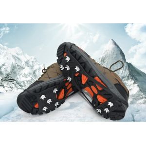 China Outdoor Shoes Chain Ice Cleats 8 Spikes Snow Traction Cleats For Safety Walking on sale