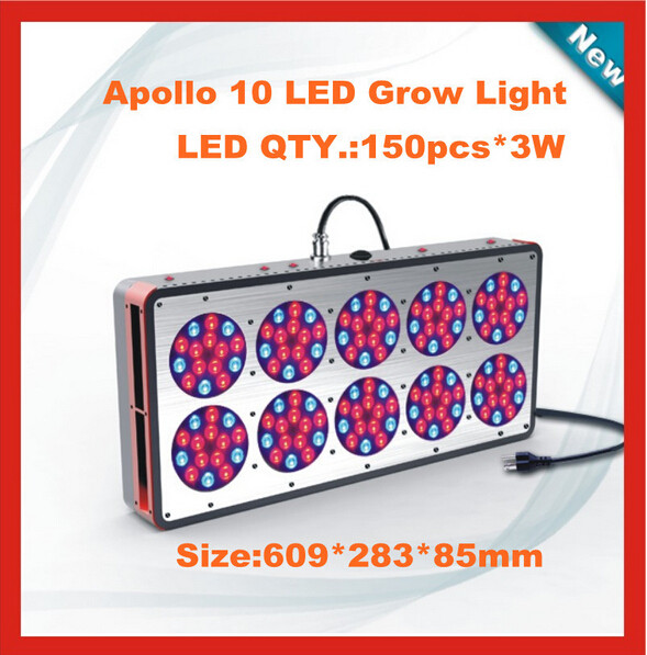 Quality 370W CIDLY LED10 High Efficient Hydroponics LED Grow Light with Double Optical Lens wholesale