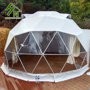 White Hot Dip Galvanized Tubes Party Dome Tent Snow Load 75KG/SQM