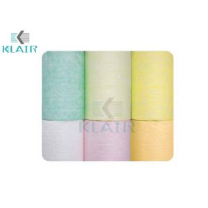 Synthetic Bag Air Filters Material Roll / Single Pockets With Efficiency F5 F6