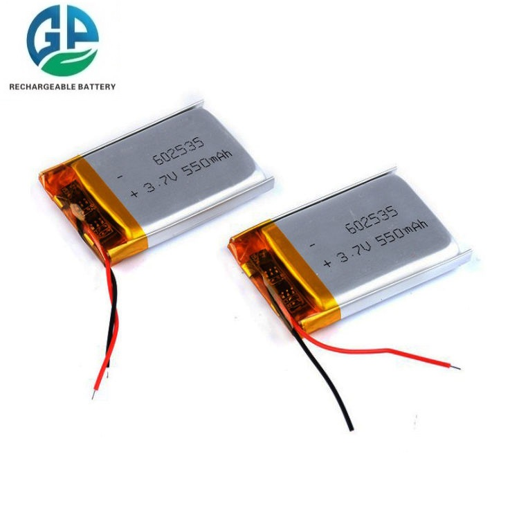 High Discharge Rate Battery 602535 3.7v 600mah 550mah Lipo Battery 3.7V 30C Max60C KC Lithium Polymer Battery