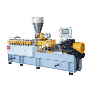 China TPU microfoam pelletizing machine with water under the cut or water pull strip plastic extruder twin-screw pelletizer on sale