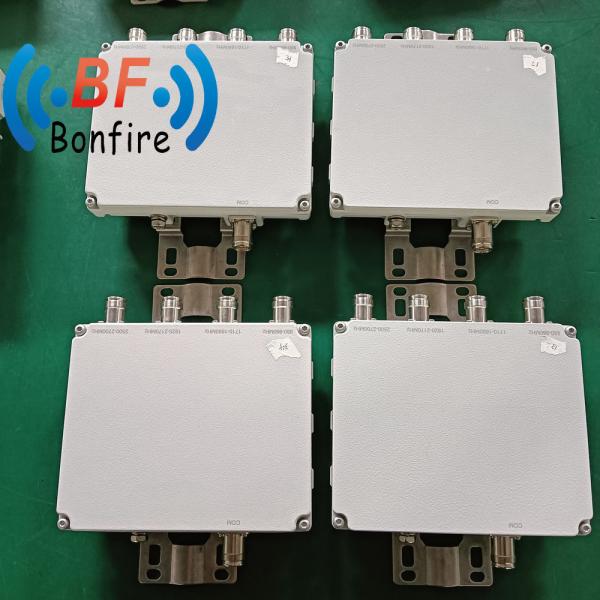 4.3-10f DIN-F 1710-2700MHz 4 Port Low Pim RF Quad-Band Combiner RF Quadplexer 2