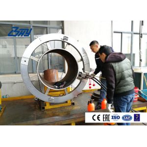 914mm Hydraulic Pipe Cutting And Beveling Machine Pipe Cutter Machine OD Mounted