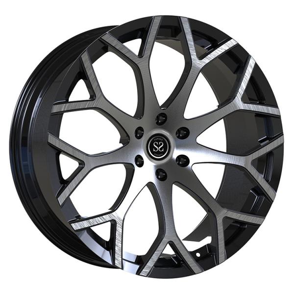 Quality Custom Forged Monblock Wheels 6-120 21x9.0 Black Brushed Face For Cadillac SRX GMT166 wholesale