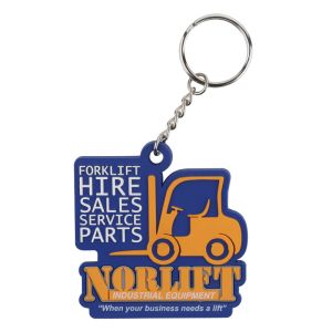 Custom Designed 2D Flat Soft Touch PVC Rubber Keychain, Custom Promotional Business Advertising Gift