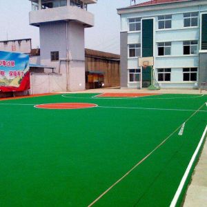 Safe 10mm Artificial Grass For Badminton Court Flooring Basketball Field