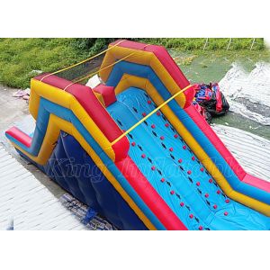Inflatable Obstacle Courses 20m Long PVC Blue Red Large Inflatables For Kids
