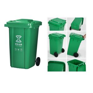 Eco Mobile Garbage Bin 240L HDPE 660L Garbage Bin For Public Place