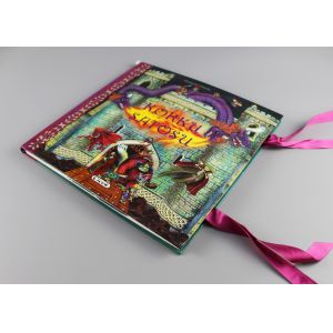 Glitter And Gold Foil Children Pop Up Books Custom Pattern And Size For Babies