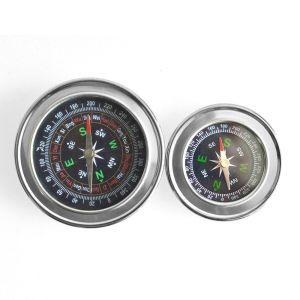 Compact Silver Outdoor Mountaineering Emergency Rescue Tool Handheld Compass