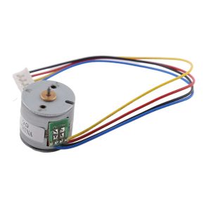 Bipolar Drive 24V Micro Stepper Motor 20mm 2 Phase With Metal Gear