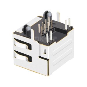 LPJE101A65NL Tab Up Green/Green LED 1X1 Port RJ45 Jack without Integrated