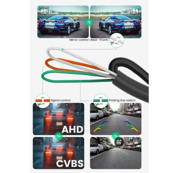 Mini AHD 1080P Waterproof Front Side Rear View Camera Night Vision 170° Fisheye Lens Car Reverse Backup Cam
