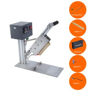 Guillotine Type Fabric Heat Cutter With Minimum Smoke And No Burned Ends