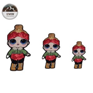 Lovely LOL Woven Patches No Minimum Sequin Material For Clothing Accessories