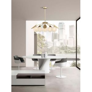 Bronze Glass Pendant Chandelier Lights 2700K/3000K/3500K