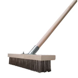 China 4cm Long Handle Stainless Steel Wire Brush For Cleaning Ship Deck Moss And Oil And Outdoor Courtyard on sale