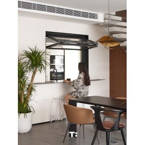 Vineyard-Facing Folding Window Configuration Framing Rolling Grape Rows and