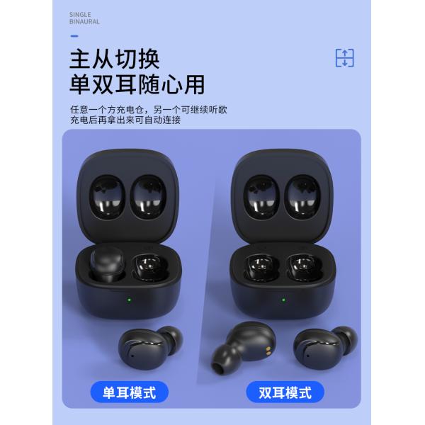RoHs FCC V5.0 Sports Wireless Bluetooth Earbuds Noise Cancelling Headphone