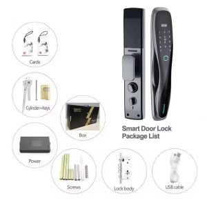 Glomarket 3D Face WIFI Smart Fully Automatic Smart Lock Fingerprint APP Card Key