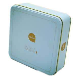 MSDS Rectangular Tin Can Candy Packaging Metal Mint Box