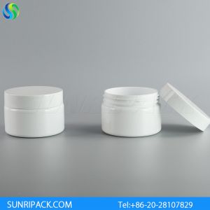 China 150ml white plastic jars, 150ml white PET jars, 5oz white cream jars on sale