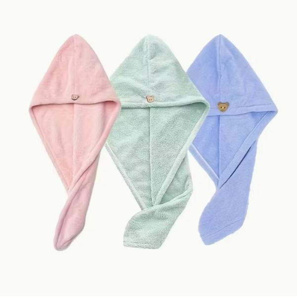 Quality 3-Pack Thickened Microfiber Hair Towels – Macaron Color, Super Soft & Fast Drying wholesale