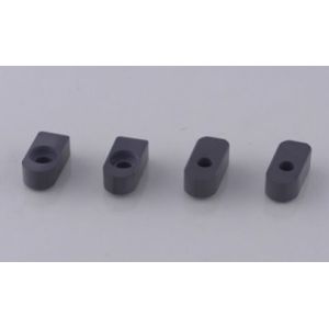Cheap Silicon Nitride Ceramic Rectangular Block - Precision Industrial Structural Component With Central Through-Hole for sale