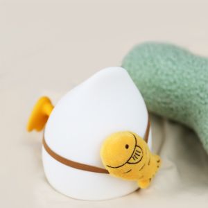 E-PURCHASING Duck Night Light Cute Animal Silicone Timing Nursery Night Light