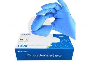 China Food Safe Isolate 9 Mil Disposable Nitrile Exam Gloves on sale