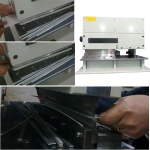 2.0mm FR4 Board PCB V Cut Machine With Two Sharp Linear Blades