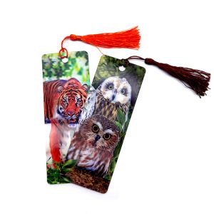 Three-Dimensional Lenticular Bookmark Advanced 3D Hologram Marker