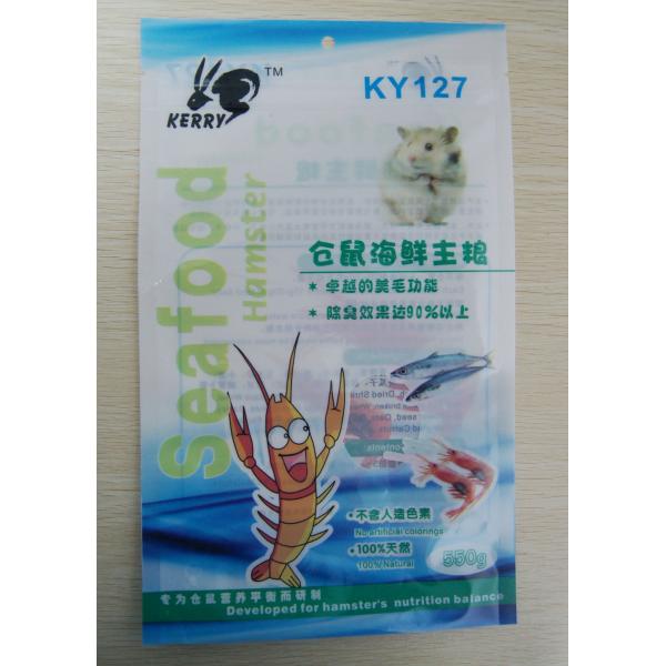 Plastic Fish Food Bag Recyclable Standup With Beautiful Printing