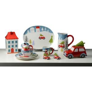 Platter Dinner Plate And Salad Bowl Set Ceramic Houseware Of 4 Dinner Set For