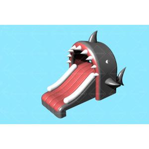 Custom 3.3m*2m Shark Theme Inflatable Water Slide For Kids Swimming Pool