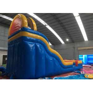 Strong Blow Up Bouncy Water Slide , Bouncy Castle Slide Pool Wind - Resistant
