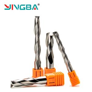 YINGBA CNC Router Bit Two Flute Spiral Bits Carbide End Mill for Acrylic
