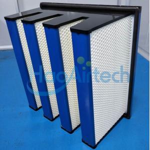 Cheap Secondary V Cell Industrial Air Filters Fiberglass Air Filter With ABS Plastic Frame for sale