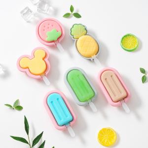 China Silicone Popsicle Molds, Cute Ice Pop Molds Reusable Cake Pop Mold Set With Lid Popsicle Sticks, Easy Release BPA Free Cartoon Ice Cream Mold For Kids on sale
