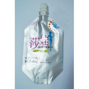 China 150ml Silver Aluminum Foil Flat Spout Pouch Packaging For Wine Packaging on sale