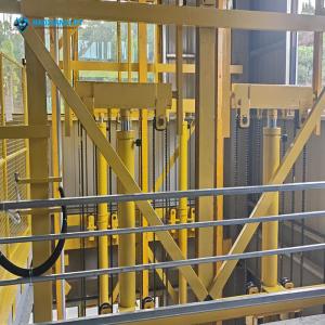 Robust Guide Rail Hydraulic Freight Elevator Cargo Lift 8000kg Customized