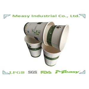 Food Grade No Odor Flexo Printing Single Wall Paper Cups For Hot Coffee And Tea