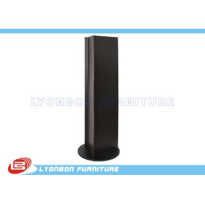 China Black OEM MDF Pegboard Display Stands Melamine Finish / 500mm * 500mm * 1500mm on sale