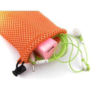 Durable Non Woven Mesh Drawstring Bags Folding Unisex Stuff Pack Range Green