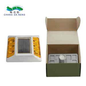 Embedded Aluminum Solar Spike Road Stud Solar Powered Traffic Warning Lamp