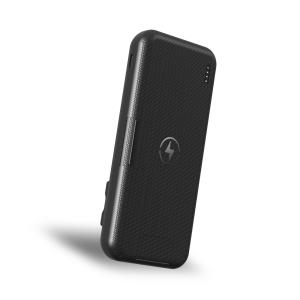 Black / White Power Bank Inbuilt Cable , Power Bank Wireless Fast Charging