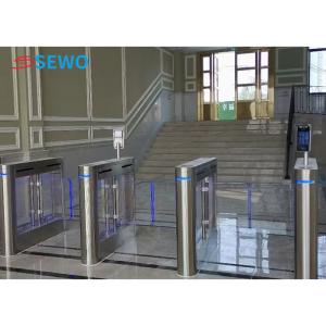 Pedestrian Swing Barrier Gate Biometric Access Control Turnstiles Security