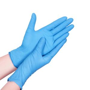 Cheap FDA 510K Pure Disposable Nitrile Gloves Medium Tear Resistant for sale